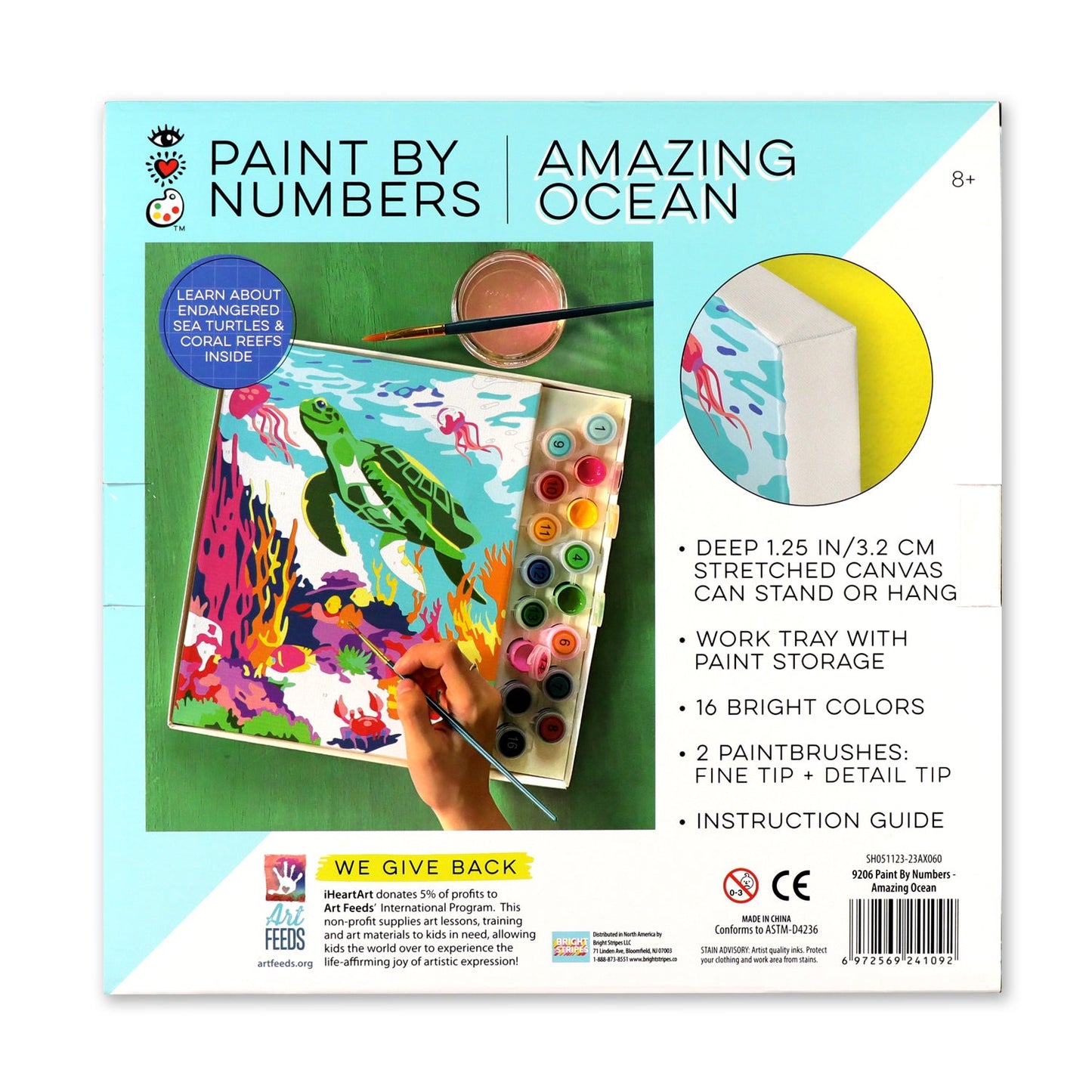 iHeartArt Paint By Numbers - Amazing Ocean – Backside
