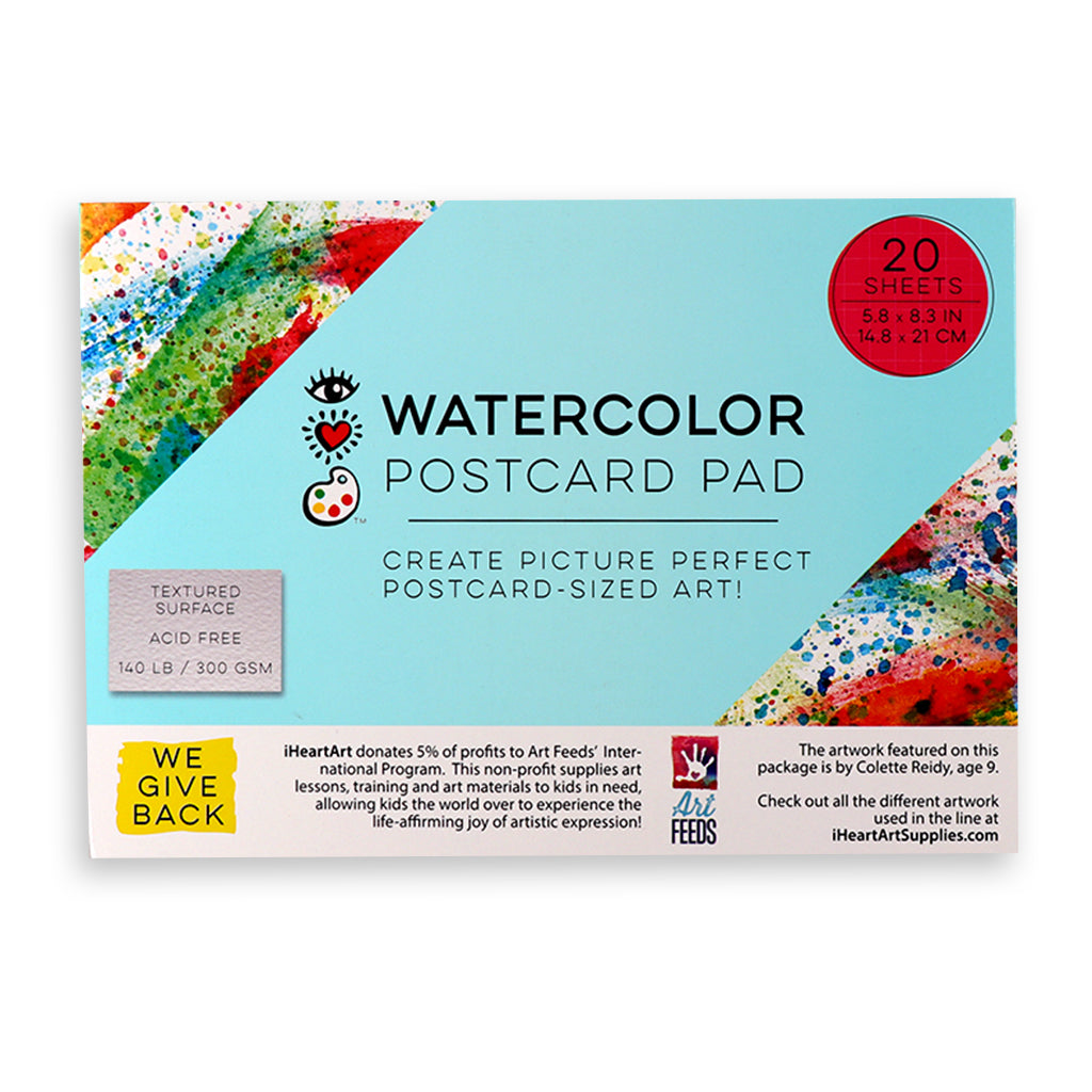 Watercolor Postcard Pad, 5.8" x 8.3"