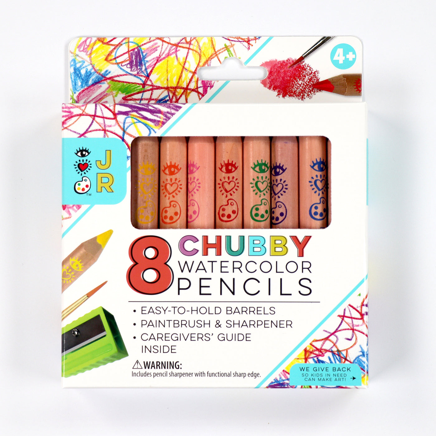 JR 8 Chubby Watercolor Pencils