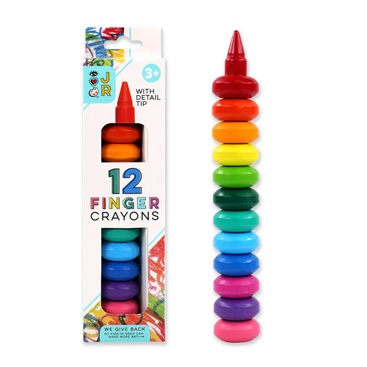 JR 12 Finger Crayons