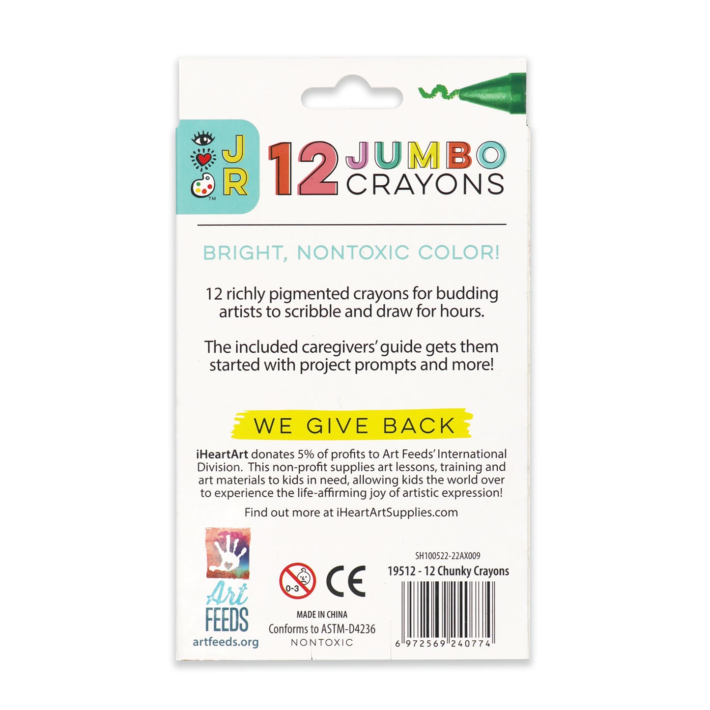 JR 12 Jumbo Crayons