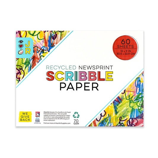 JR Recycled Newsprint Scribble Pad-50