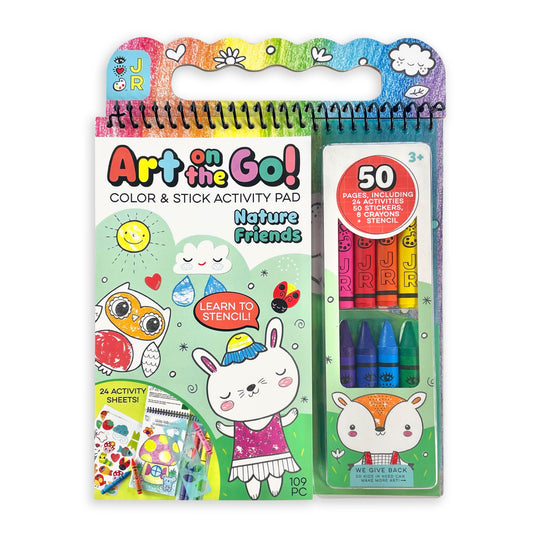 iHeartArt JR Art on the Go! Nature Friends – A compact art kit for creative fun on the go.