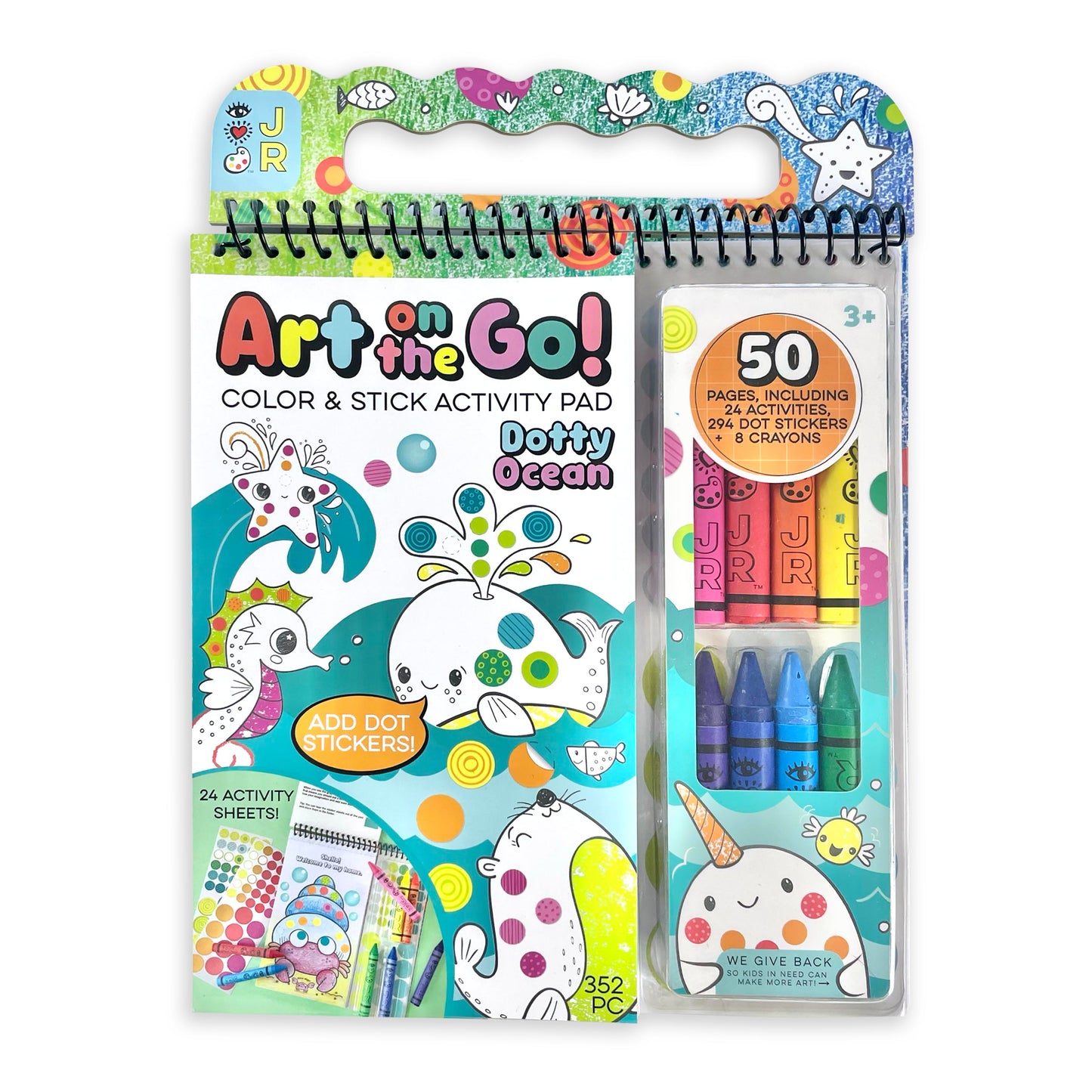 iHeartArt JR Art on the Go! Going Dotty Ocean – Fun ocean dot-painting for kids.