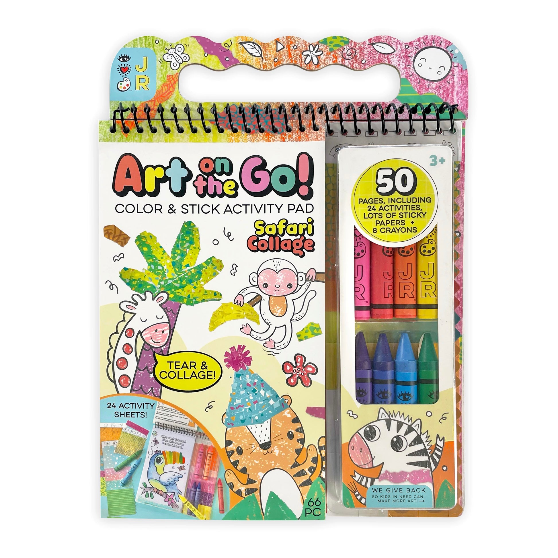 iHeartArt JR Art on the Go! Safari Collage – A travel-friendly collage-making set.