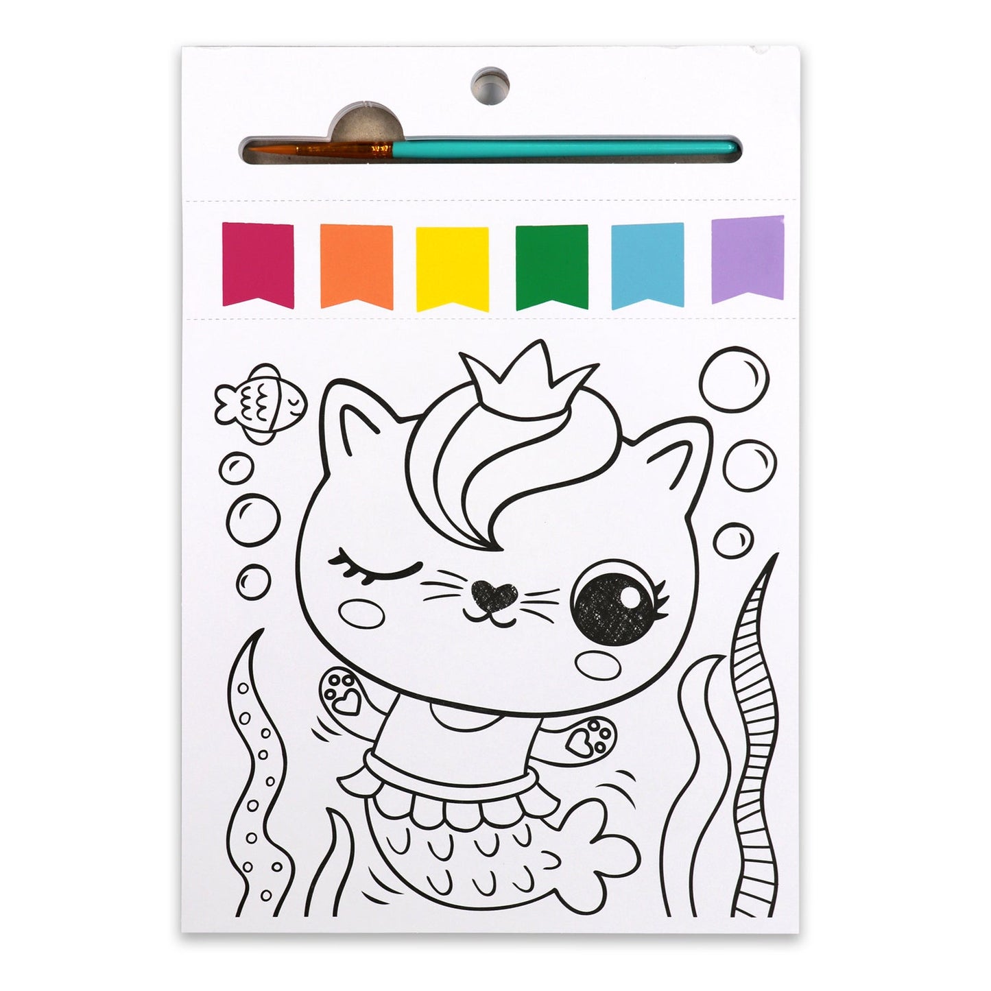 iHeartArt JR Paint Pages - Magical Creatures – Featuring a cutie cat in the ocean. 
