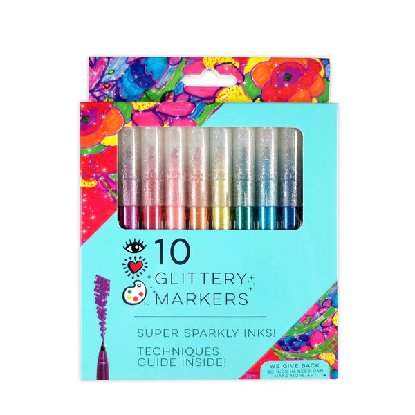 10 Glittery Markers