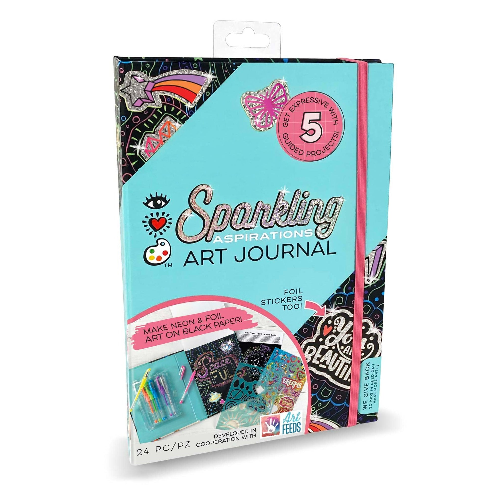 iHeartArt Therapeutic Art Journal Sparkling Aspirations – A guided journal with artistic prompts.