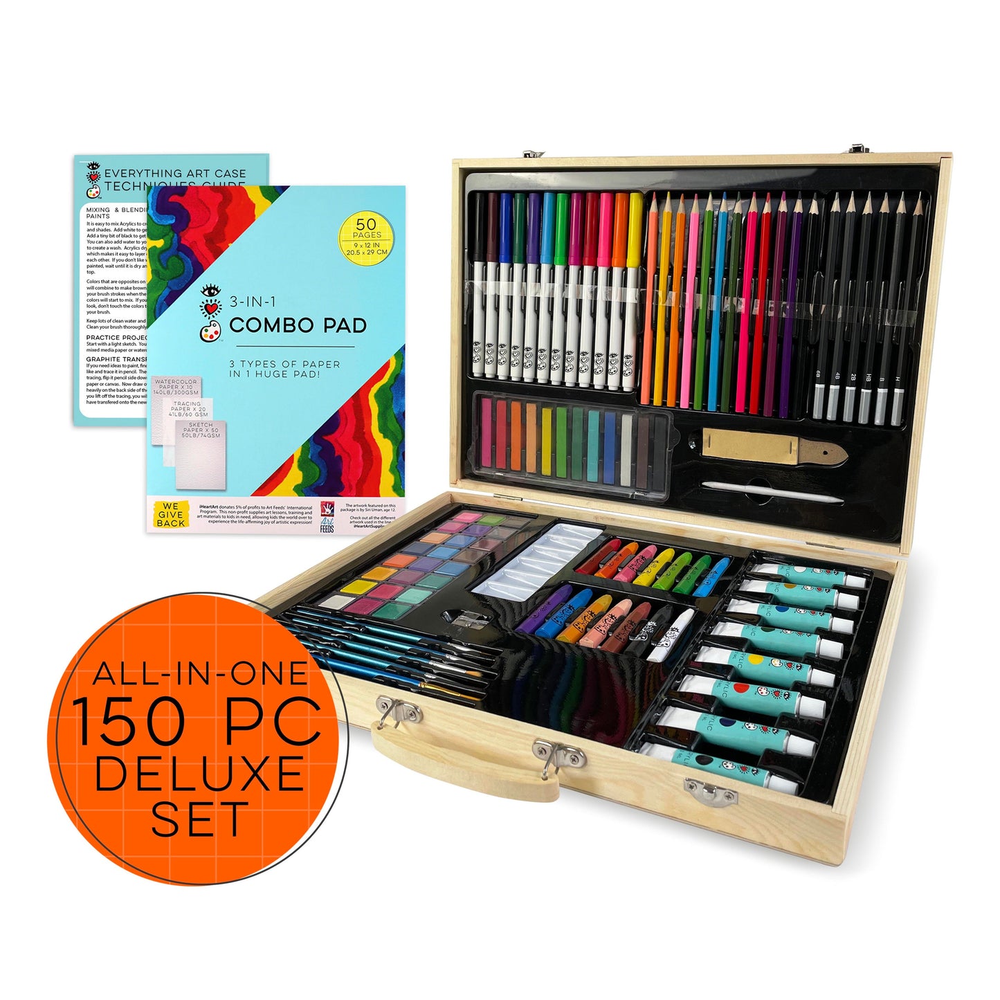 iHeartArt Everything Art Case – A complete art set with multiple supplies for all creative needs.