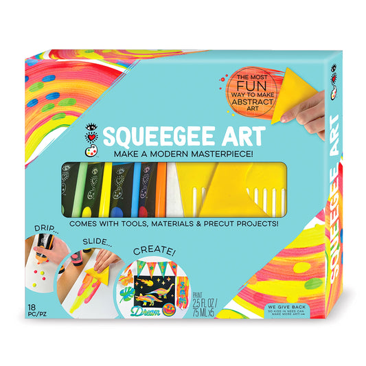 iHeartArt Squeegee Art – A creative painting kit using a squeegee for cool effects.