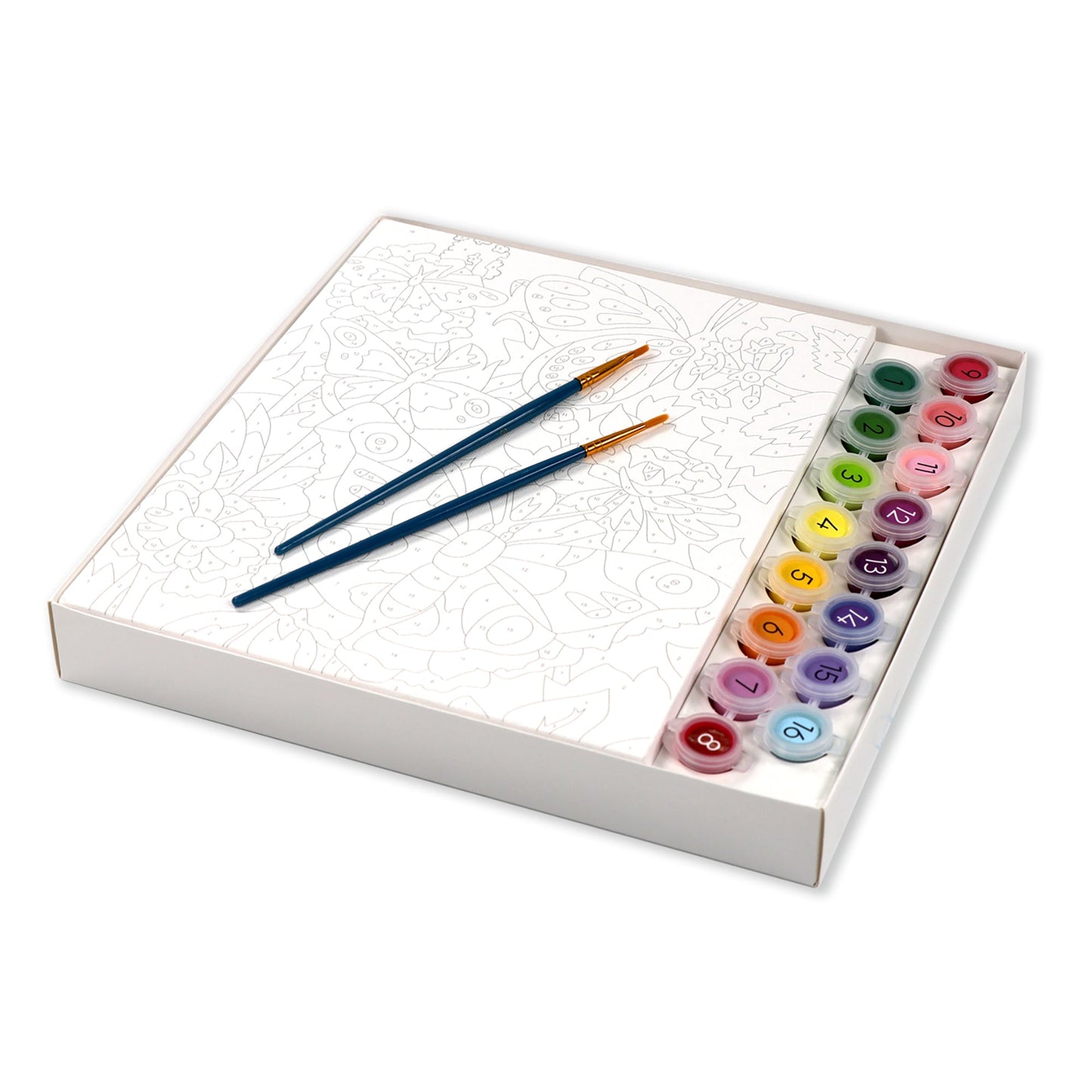 iHeartArt Paint by Numbers Butterflies + Blooms – A guided painting kit featuring butterflies and flowers.
