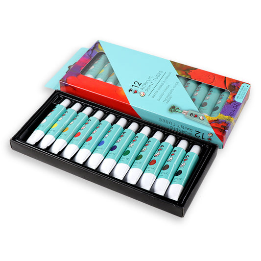 12 Acrylic Paint Tubes