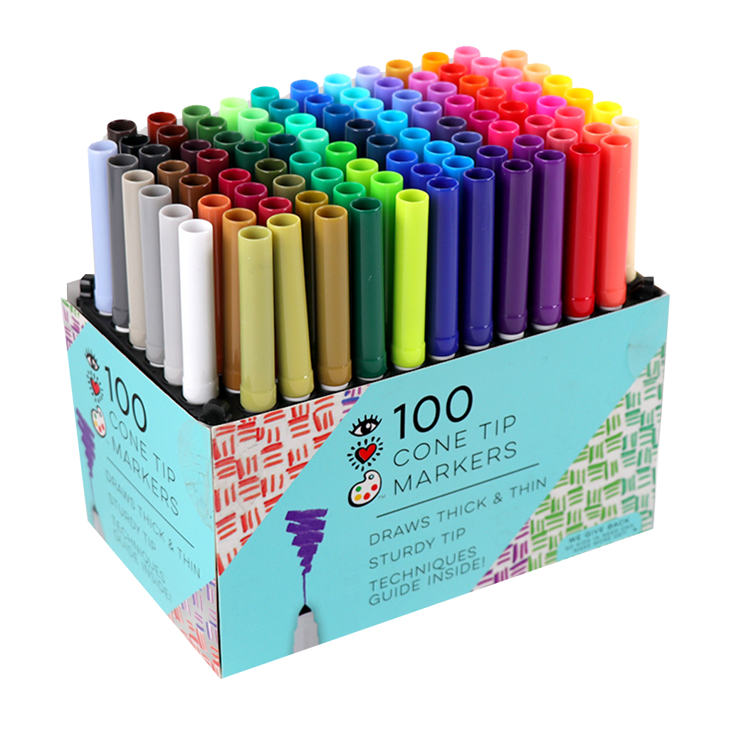 100 Cone Tip Markers