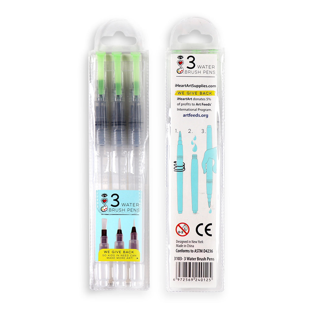 3 Water Brush Pens