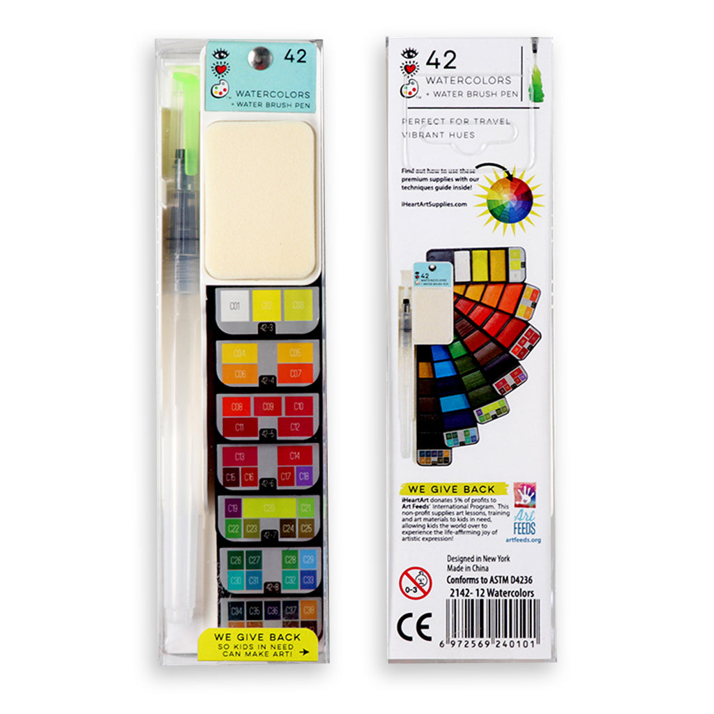 42  Watercolor + Water Brush Pen