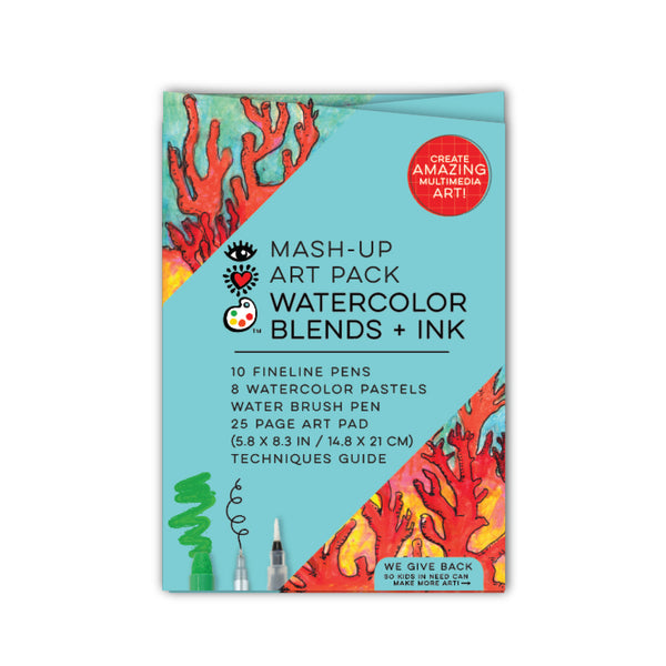 Mash Up Art Pack-Watercolor Blends + Ink