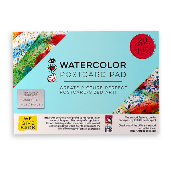 Water Color Post Card Pad